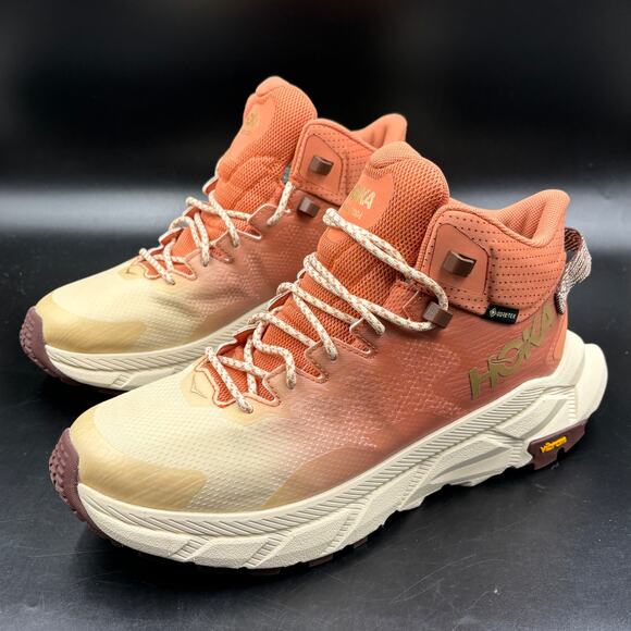 Hoka One One Trail Code Gore-Tex 'Sun Baked Shortbread' Hiking Boots, Women's 9 - Picture 4 of 8